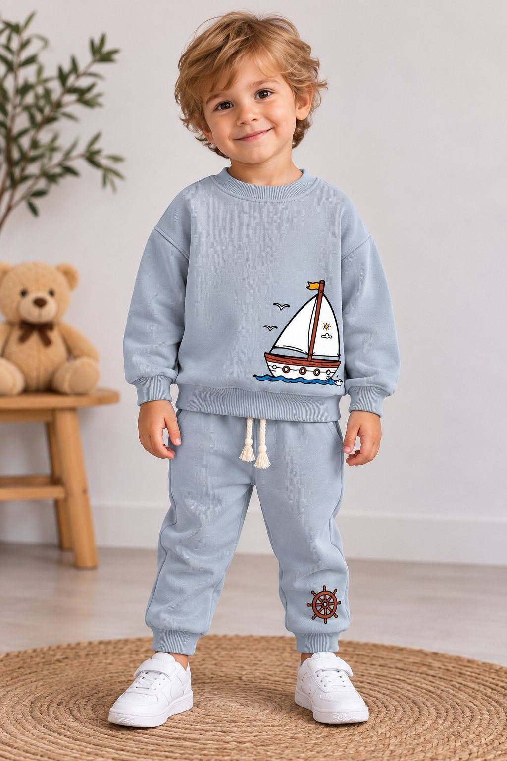 Sailor Sweatshirt & Jogger Cotton Set