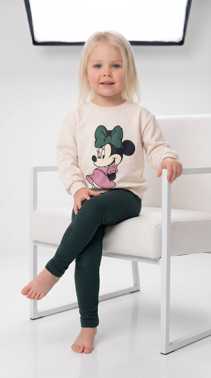 Girls Minnie Mouse Sweatshirt & Leggings Set