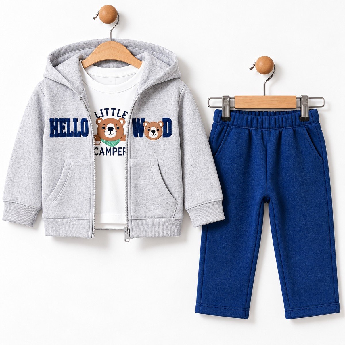 3-Piece Fleece Set β Hello Wood