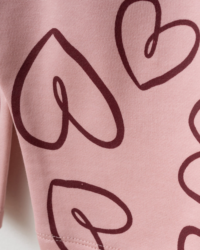 Girls LOVE Sweatshirt & Hearts Pant