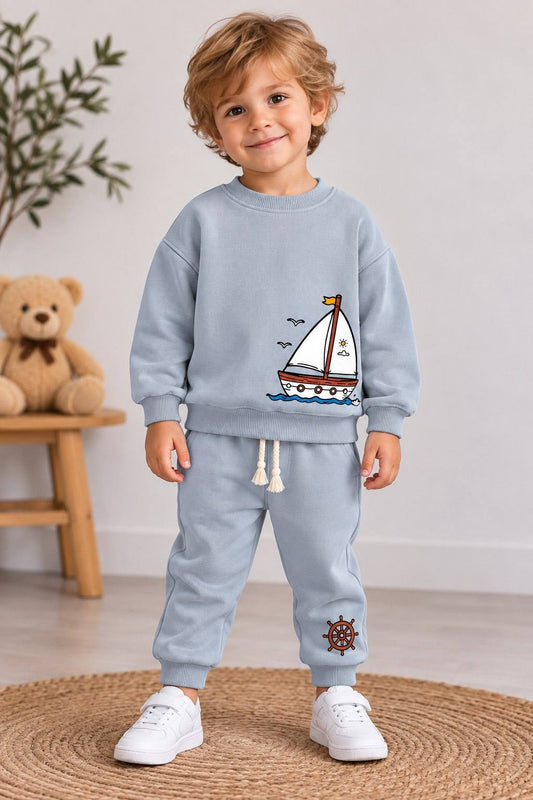 Sailor Sweatshirt & Jogger Cotton Set
