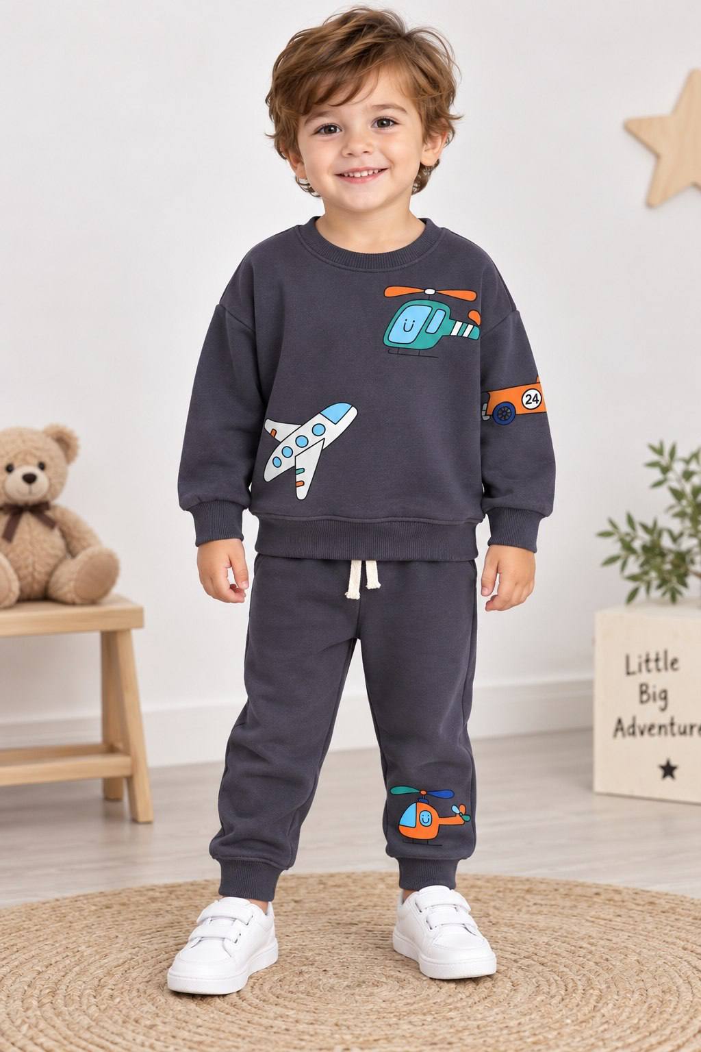 Helicopters & airplanes cotton set
