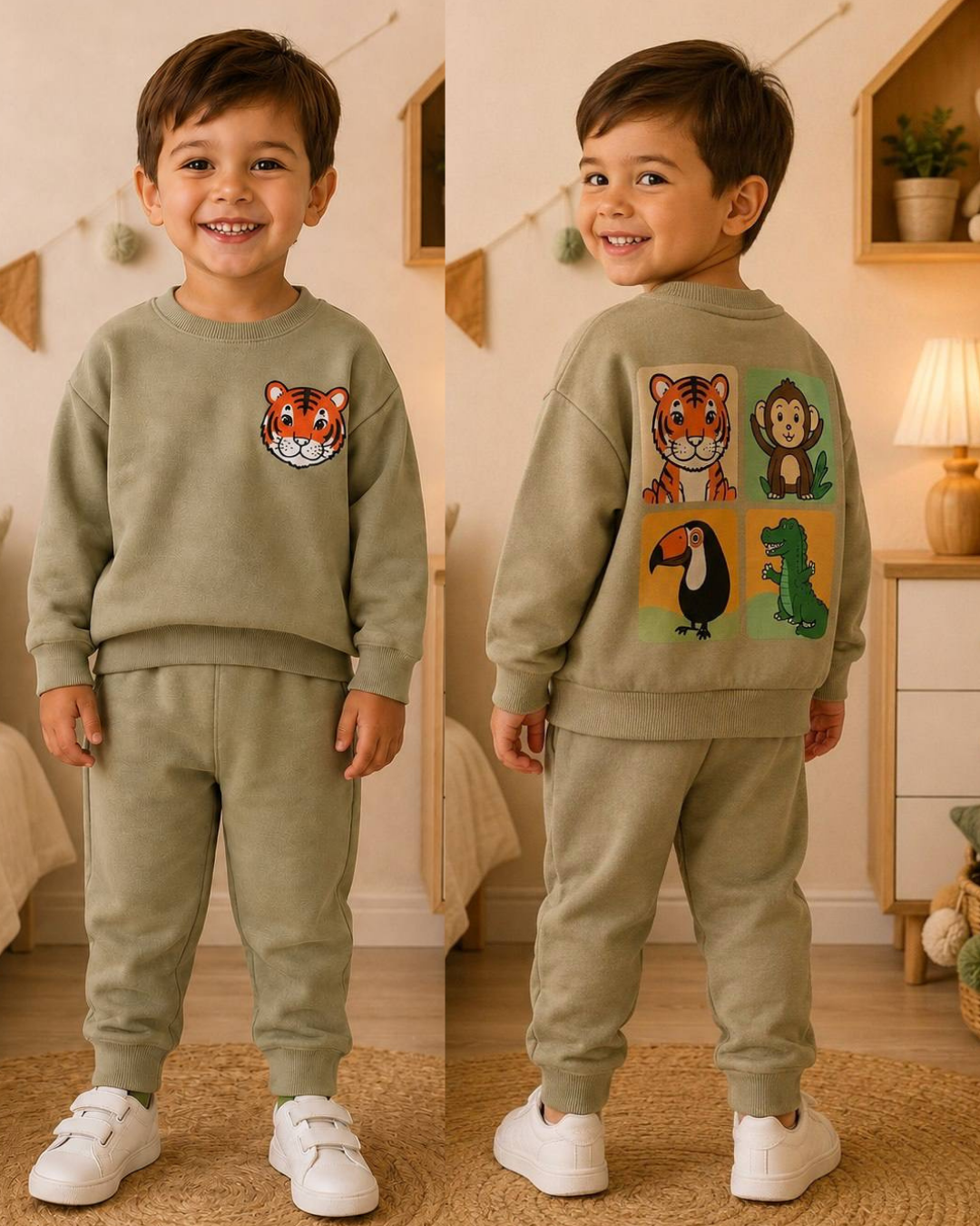 Animal print cotton set