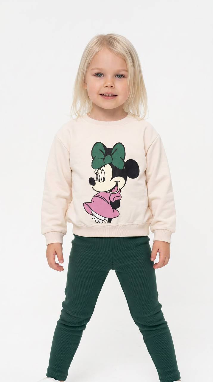 Girls Minnie Mouse Sweatshirt & Leggings Set