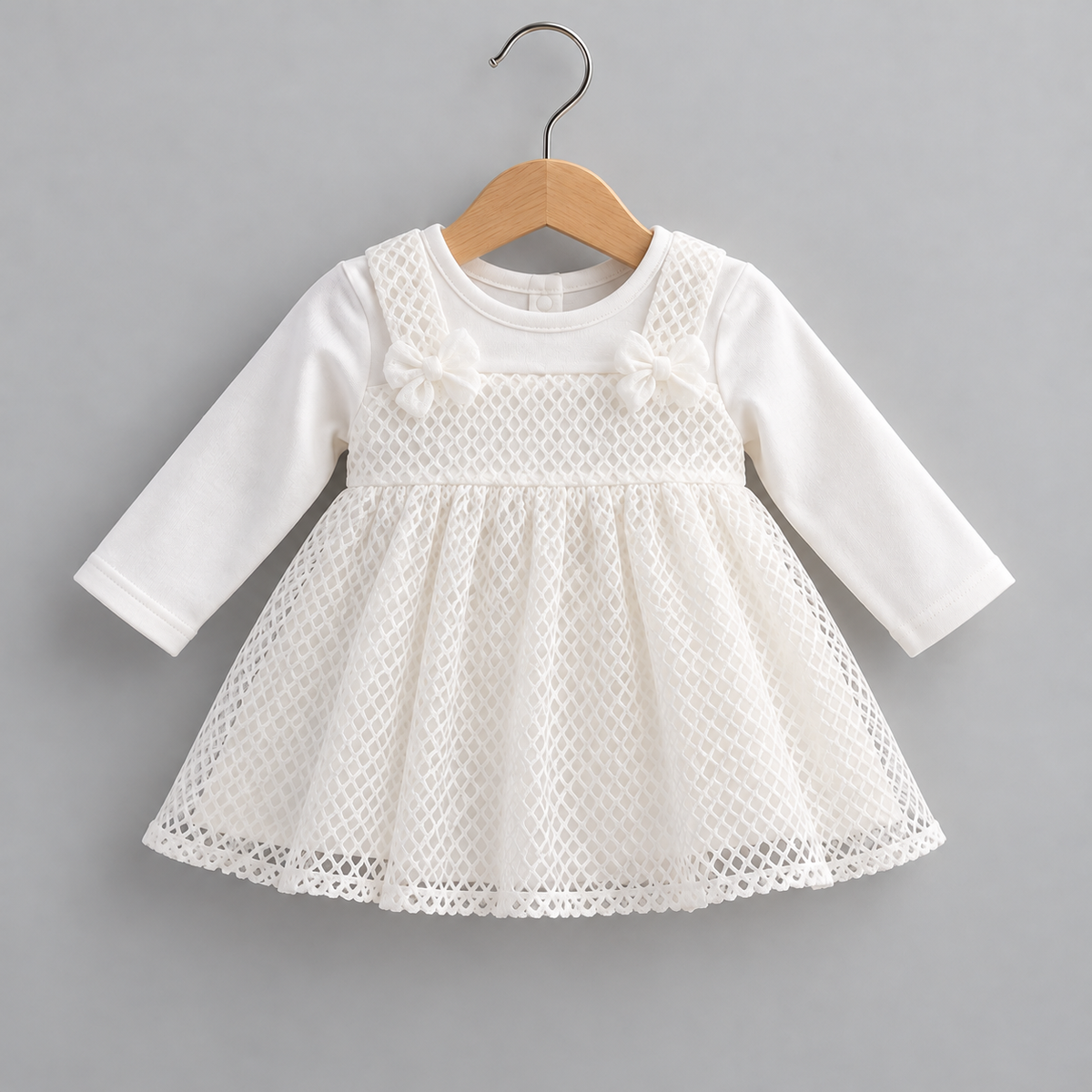 Elegant white Lace Baby Girl Dress