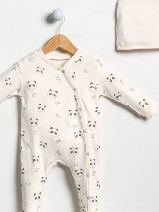 Panda print overall