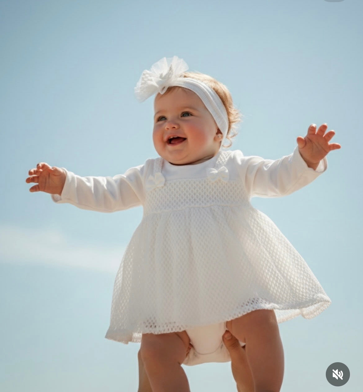Elegant white Lace Baby Girl Dress