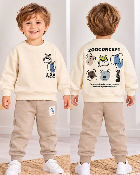Zoo Concept 2-Piece Cotton set- beige