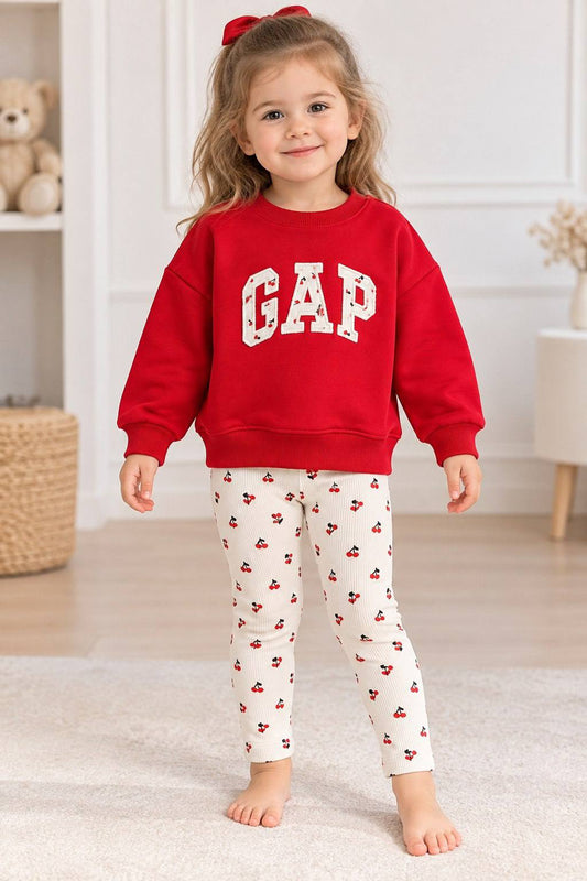 GAP Cotton set- cherry -Red