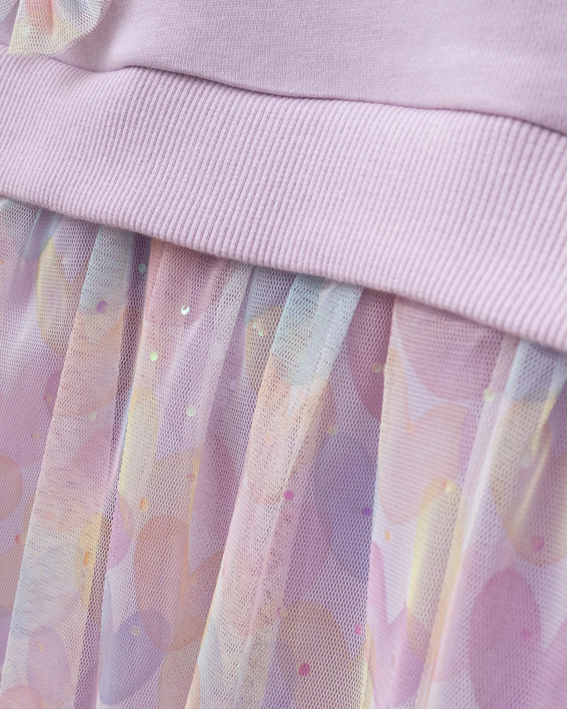 Girls Bow & Heart Tulle Dress